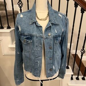 Denim Distressed Jacket